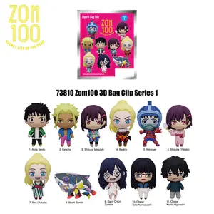 Zom100 Officially Licensed Anime Blind Bag Keychains Winter Holiday Decor Backpack Accessory Unique Chibi Figure Charms 3D Bag Clip Series