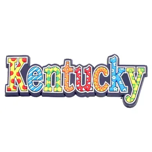 Kentucky Festive Multicolor Letters Fridge Souvenir Magnet