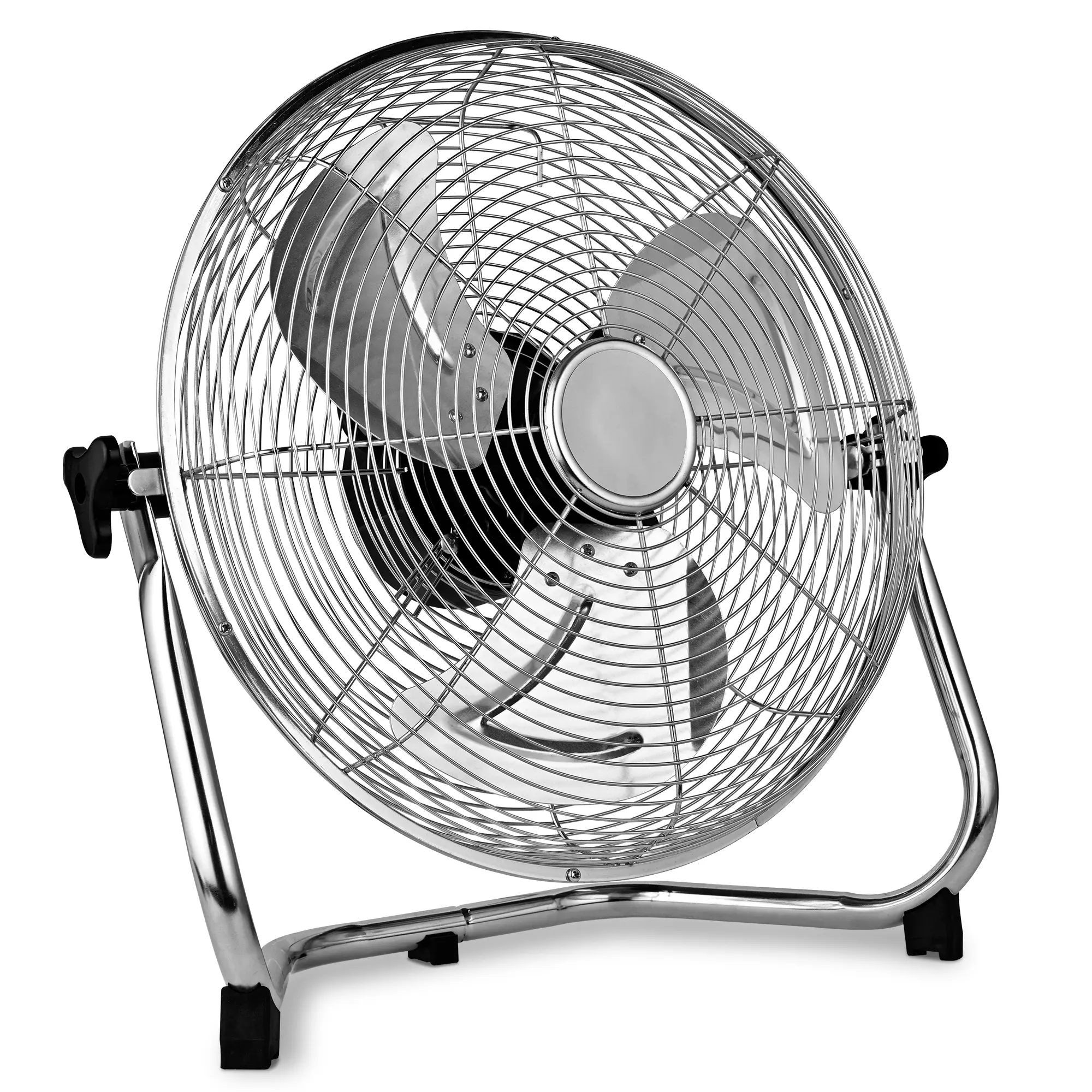 PUKOMC Industrial Floor-Standing Pedestal Fan (14"/20"), Energy-Saving Copper Motor, 3-Speed Settings, 2800 CFM High-Velocity Airflow, Anti-Rust Aluminum Alloy Blades, 90-180° Adjustable Tilt for Workshops, Garages
