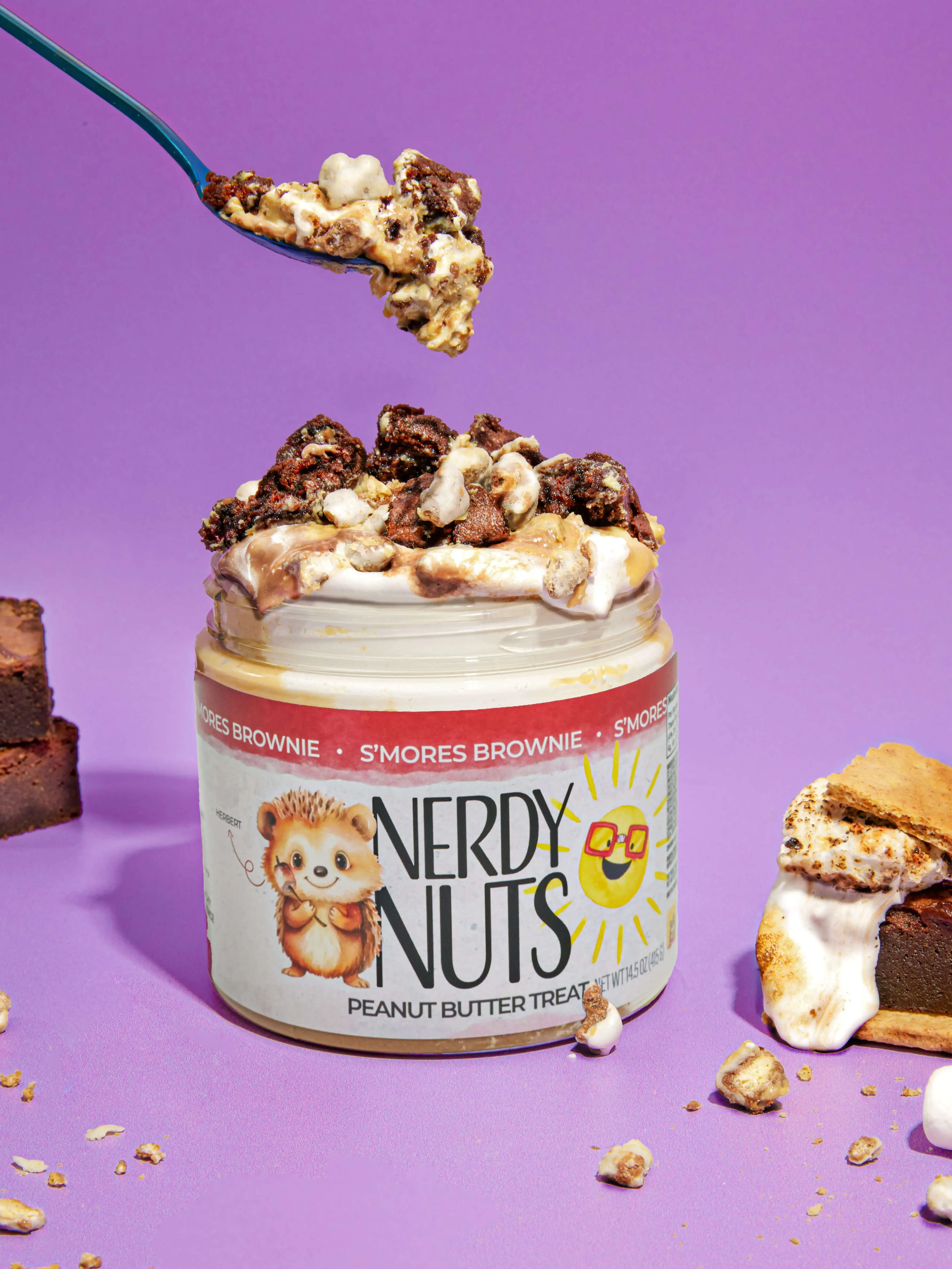 S'mores Brownie Peanut Butter Treat