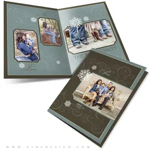 5x7 Folded Christmas Card - Peace on Earth