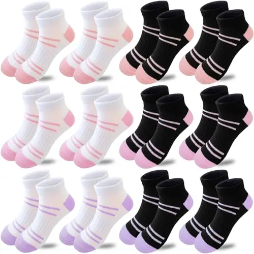 6 Pairs White(3 Color) + 6 Pairs Black(3