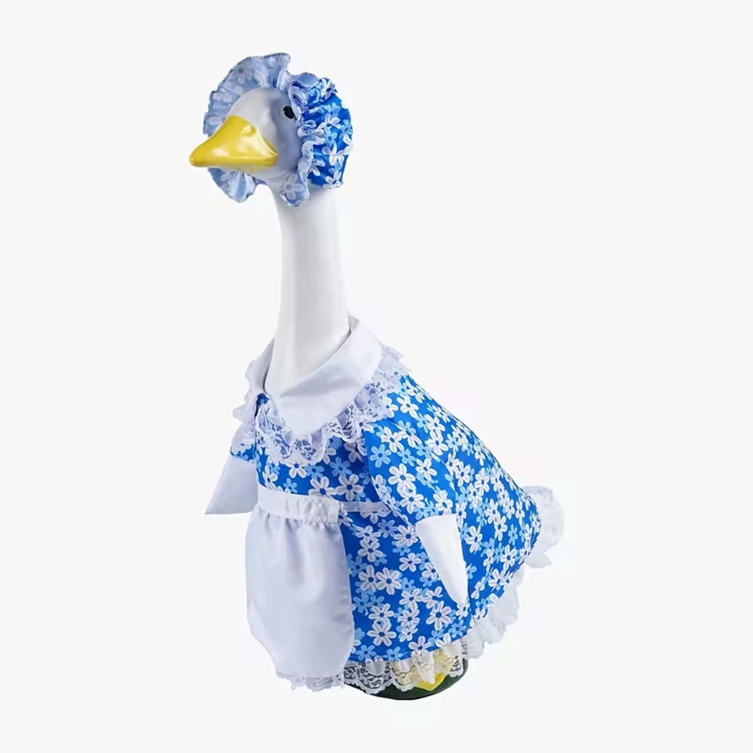 Spring Goose Outfit Flower Porch Goose Clothes for 23" Large Statue Outdoor Patio Yard Lawn Art Decoration(Daisy,23 inch)