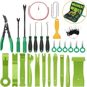 40Pcs Auto Trim Removal Tool Kit - Terminal Removal Key, Clip Pliers, Stereo Removal Tools for Car Upholstery Repair door panel car tool