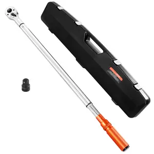 VEVOR Click Torque Wrench,  3/4 Inch Drive, 100-600 lbf-ft / 136-814N.m, Dual-direction Torque Wrench Set with Dual Range Scales, 48-tooth, ±3% High Precision, Alloy Steel, for Automobile Repair
