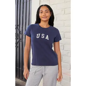 John Galt Women's Chloe USA T-Shirt - Multicolor