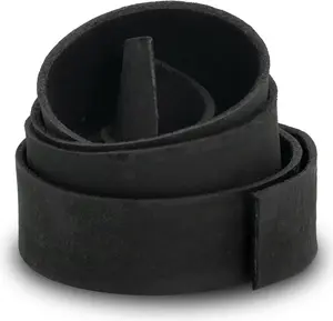 1" x 72" Genuine Leather Strap – Thick, Durable Leather for Crafting, Tooling, and DIY Projects – Ideal for Belts, Bags, Furniture, DIY Craft Projects and More (Black)