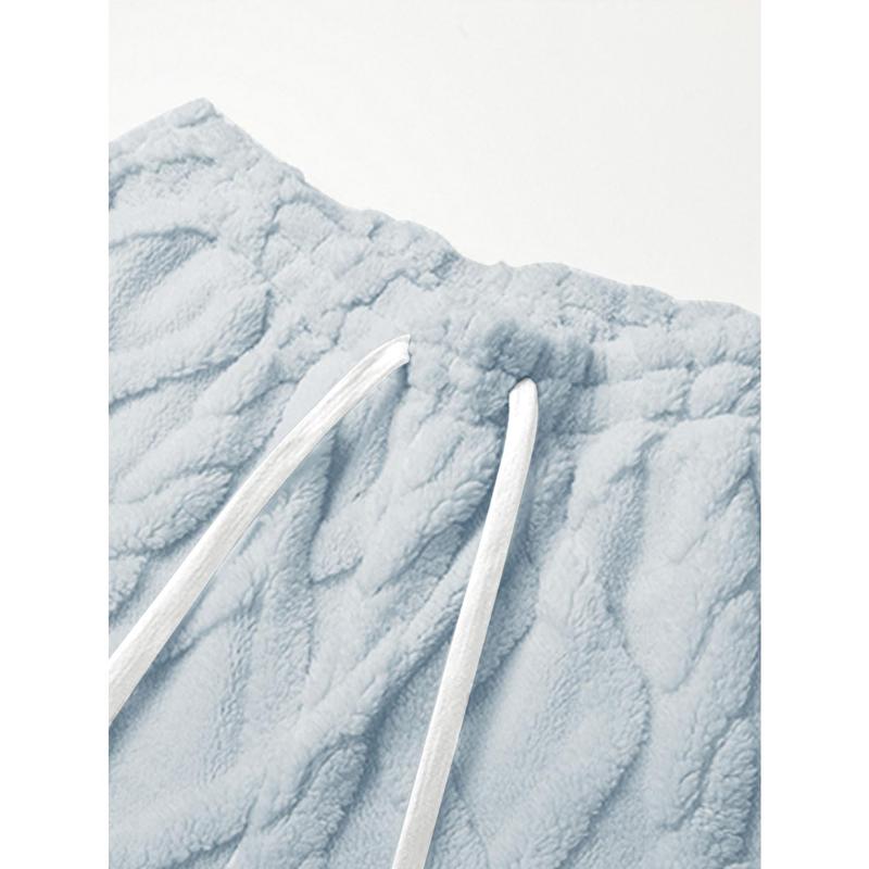 Women's Winter Casual Fleece-Lined Pants with Drawstring Waist | Suitable for Home Wear & Outdoor Leisure