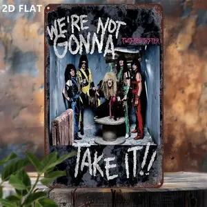 Vintage Band Singer Iron Metal Tin Sign, 8x12 Inch Decorative Wall Art for Home Office Bar Decoration, Rock Concert Event Display, Home Decor Products