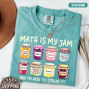 Comfort Colors Math Teacher Shirt,math Lover Shirt, Math Teacher Gifts, Math is My Jam,math Teacher Appreciation Gift, Mathematician Shirts