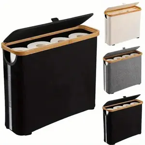 Toilet Paper Holder Storage Box, 1 Piece Multi-purpose with Lid, Home Organizer for Bathroom, Office, Laundry Room, Boxes, Bathroom Accessory, Bathroom Counter Organizer
