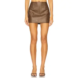 superdown Vanessa Mini Skirt in Brown