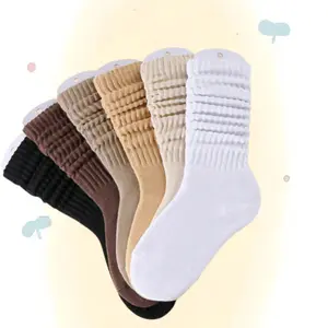 6 Pairs Women's Boot Socks Fitting Casual Calf Length Socks for Everyday Wear Comfortable & Stylish