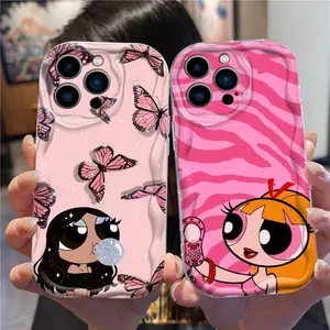 Powerpuff Girls T-Powerpuffs G-Girls Cute Anti-Drop Cover for iPhone 17 16 15 14 13 12 Pro Max Plus X/XS XSMAX XR Shockproof Protection Cellphone Case