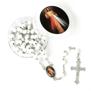 Wooden Scented Bead Divine Mercy Rosary