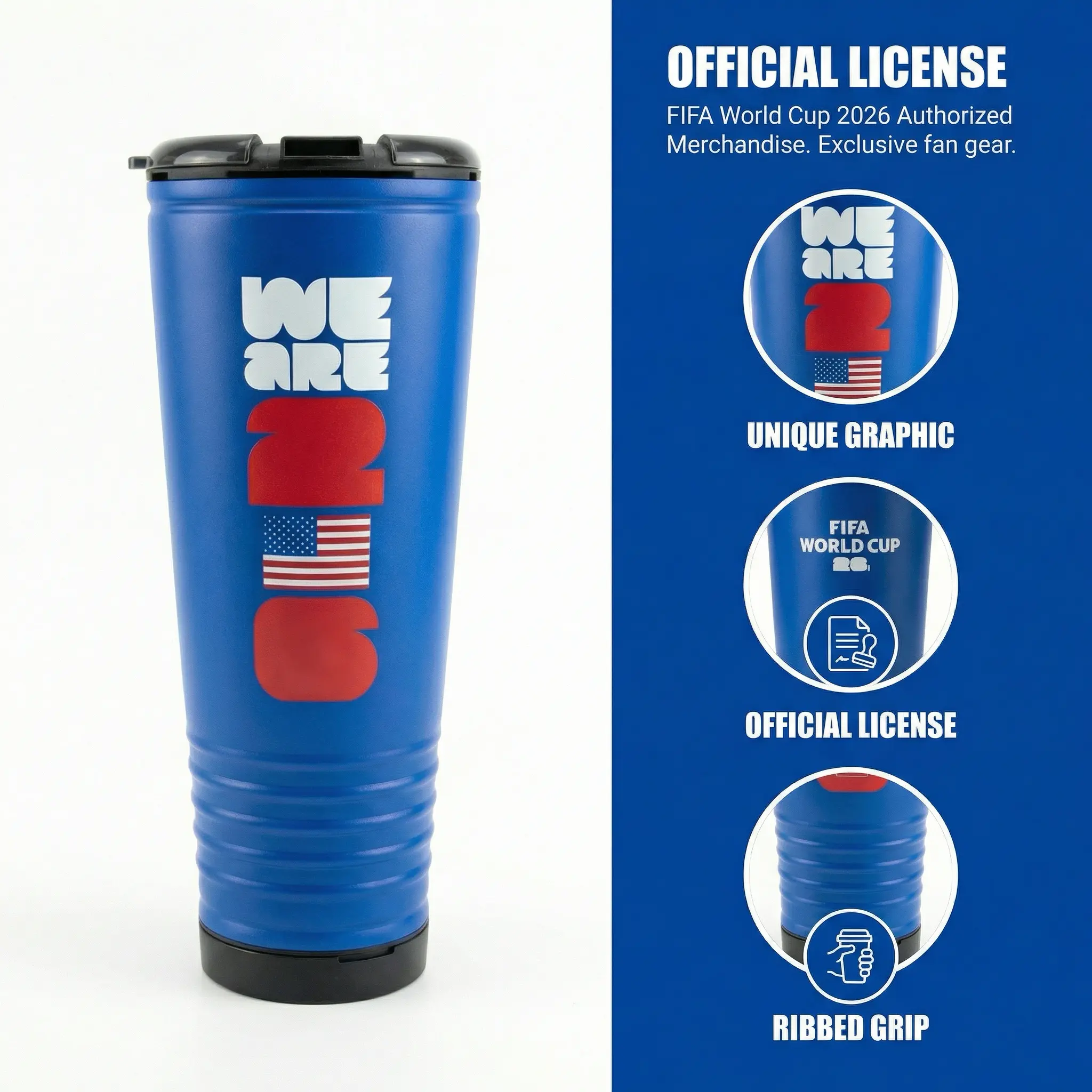 FIFA World Cup Officially Licensed 2026 24oz Cheering Rowdy Cup