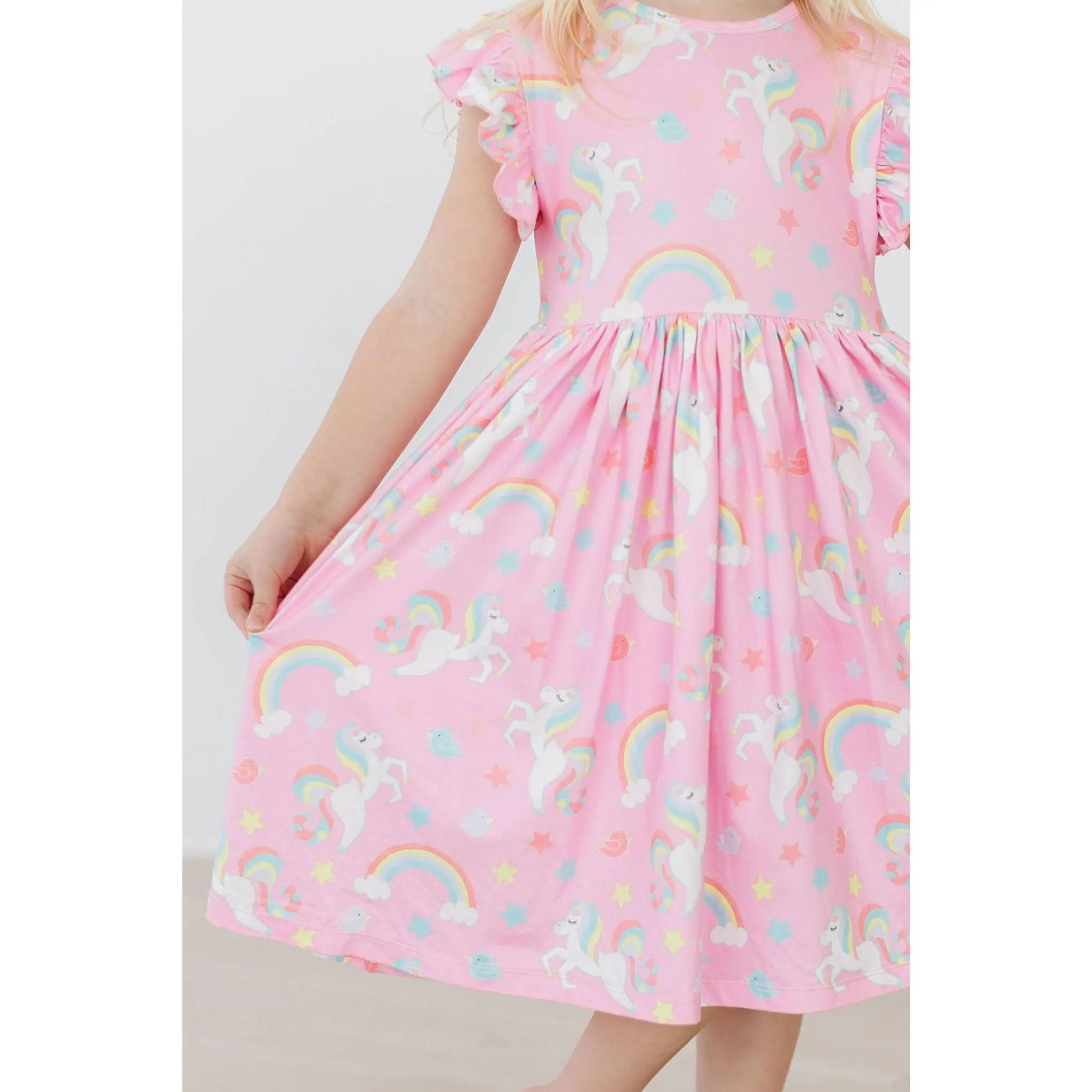 My Little Unicorn Flutter Sleeve Twirl Dress