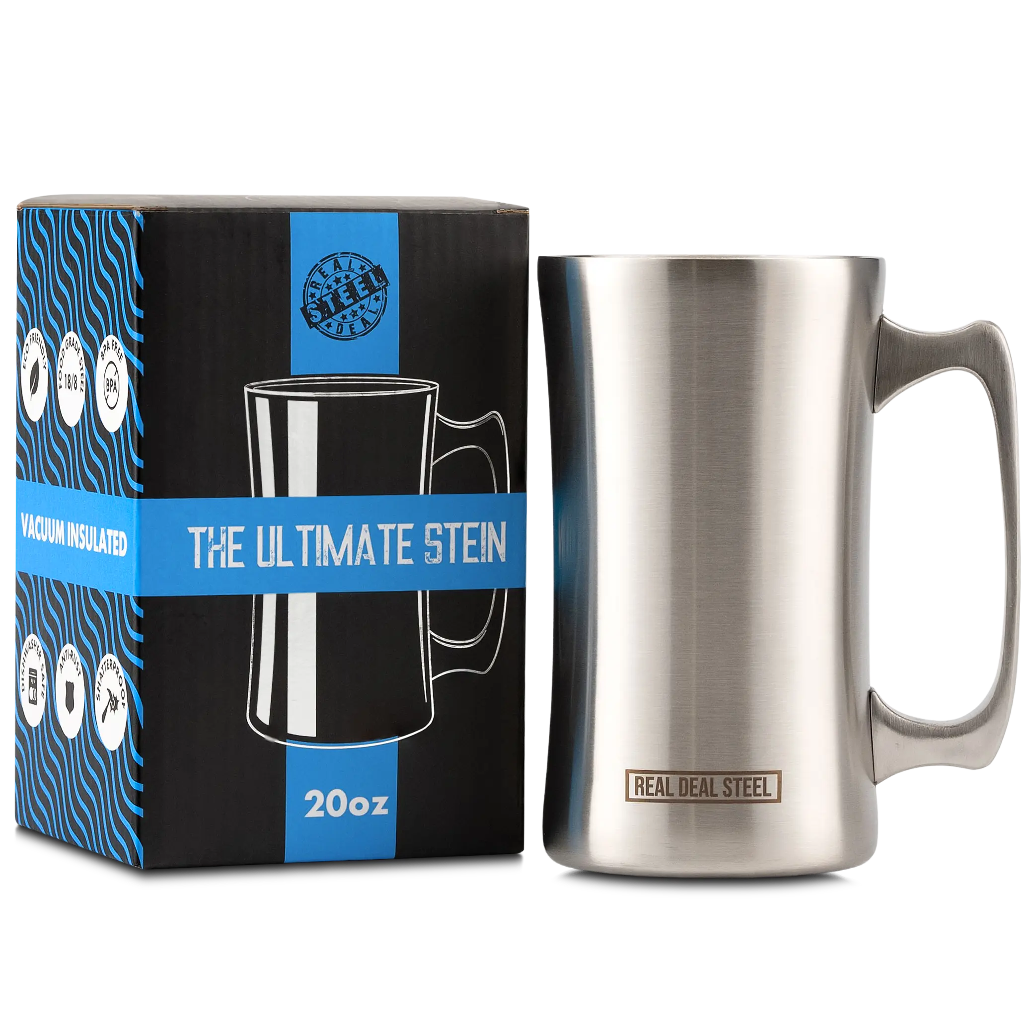 The Ultimate Stein - 20 OZ Vacuum Insulated Stainless Steel Mug - Drinkware, Tumbler