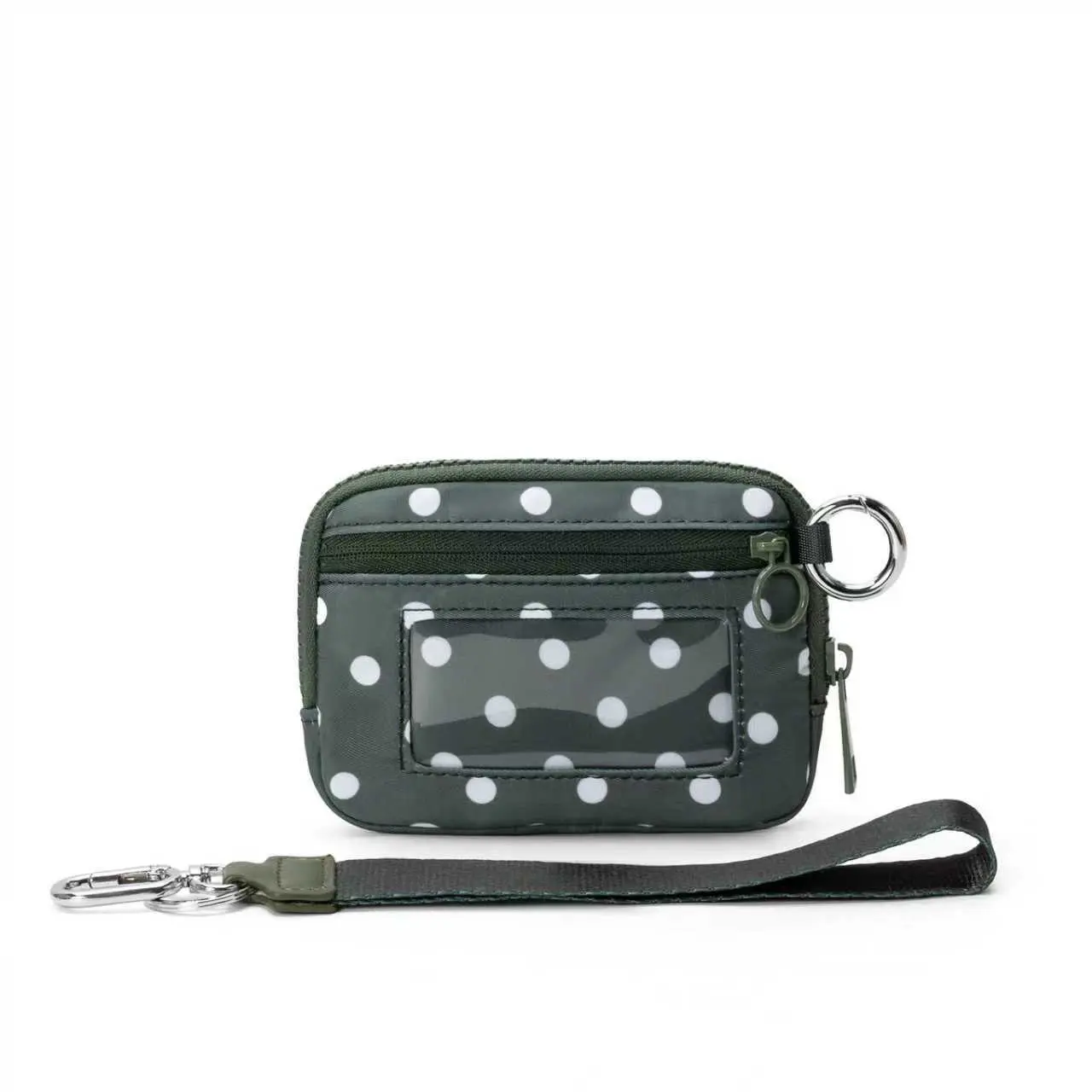 dark green polka dot pattern