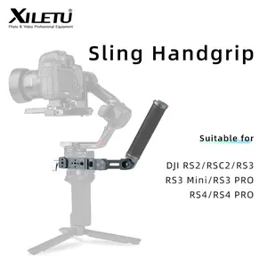 XILETU Gimbal Handle Foldable Sling Handgrip for DJI Ronin Gimbal, Adjustable Handle Compatible with DJI RS 2/RSC 2/RS 3/RS 3 Mini/RS 3 Pro/RS 4/RS 4 Pro Stabilizer