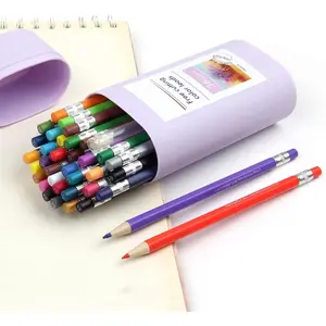 Colored Mechanical Pencil 2.6mm for Coloring and Drawing, Mechanical Colored Pencils, Mechanical Pencils with Sharpener and Case,36pcs