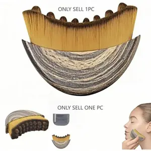 Lymph Drainage Facial Brush for Jawline and Chin Contouring, Dry Brush Massage Tool for Lymphatic Drainage and Fatigue Relief, Facial Care Tool