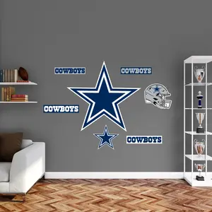Dallas Cowboys - RealBig Logo Collection - Official NFL - Reusable Vinyl Wall Decals