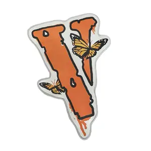 TsunamiWave 999 Decorative Rug - Unique Butterfly Motif, Vibrant Orange Color for Home Decor