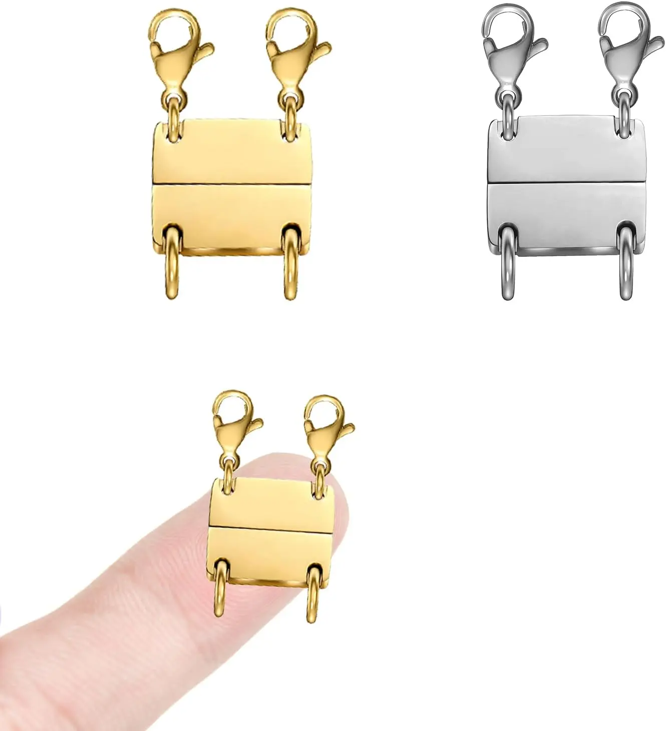 Layering Necklace Clasp Bracelet Layering Clasp Separator for Stackable Necklaces Buckle Necklace Clasps and Closures