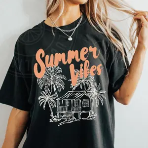 Summer Vibes Shirt, Retro Summer Tshirt, Summer Graphic Tee, Vacation Shirt, Vacay Vibes, Coastal Aesthetic Shirt