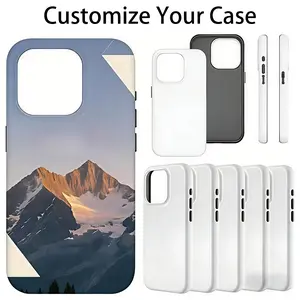 DIY Custom Sublimation Phone Case for iPhone 17 16 15 14 13 12 11 X XS XSMAX XR 8 8 PLUS 7 7 PLUS & Samsung S23 S24 S25 S26 Series | Full Coverage Printing, Anti-Yellowing, Frosted Matte Finish, Dual Layer Shockproof Protective Cover