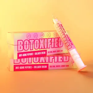 Italia Deluxe Botoxified Collagen Cream - Anti-Aging Peptides & Hyaluronic Acid for Bouncy Smooth Skin - 0.6 FL. OZ.