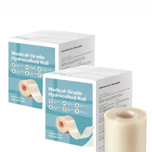 Hydrocolloid Roll Large Pimple Patches for Wound /face Care, Cut-to-Size, with Self-Adhesive, Ultra Absorbent, Flexible & Waterproof Big Hydrocolloid Bandages for Body, Chin, Forehead, Chest, Back Zit Breakouts, Hydrocolloid Patch  (5cm*150cm) Pair Acne C