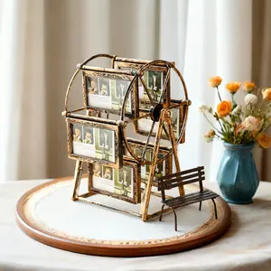 Vintage Ferris Wheel Photo Frame Rotating Display for Home Desk Unique Gift for Girlfriend Wife Birthday Valentine's Day Present Decor for Pictures    Creative gifts  Regalos creativos​