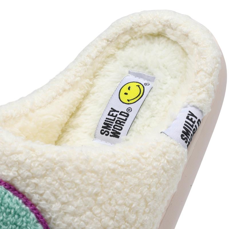 SMILEYWORLD Smiley Slippers for Women & Men | Soft Plush Indoor Outdoor Slides Shoe Footwear Flipflop Girl