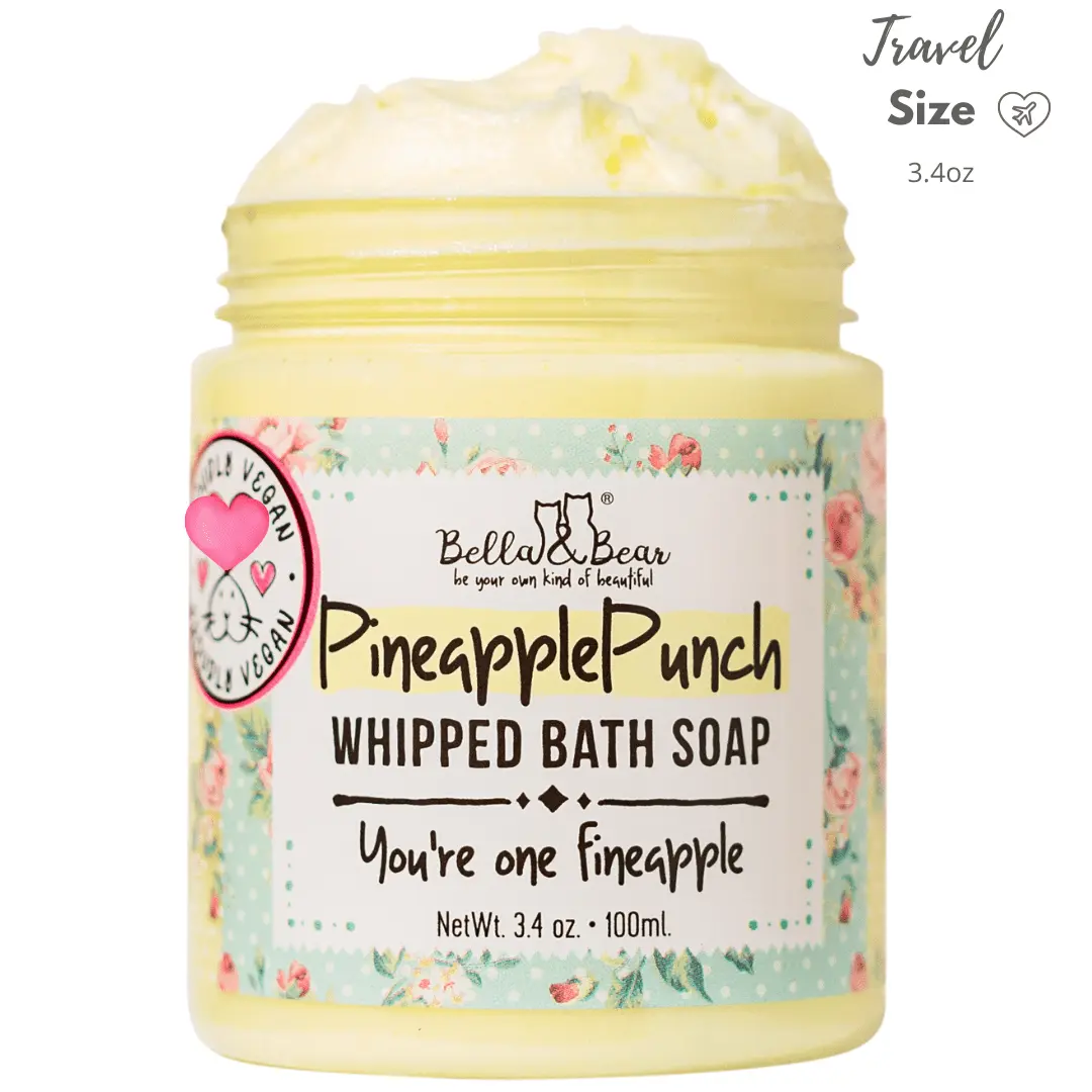 Pineapple Punch: Mini Whipped Bath Soap & Shave Cream