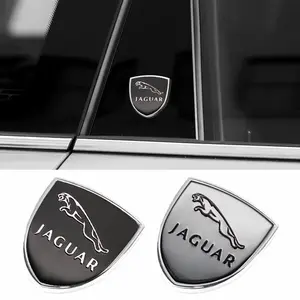 Jaguar Car Metal Emblem Sticker, 3D Shield Logo Decal, Trunk Decoration, Waterproof Rust-Proof Accessories, Vehicle Exterior Decoration, Fits Jaguar Xf Xj Xe Xk F-Pace F-Type