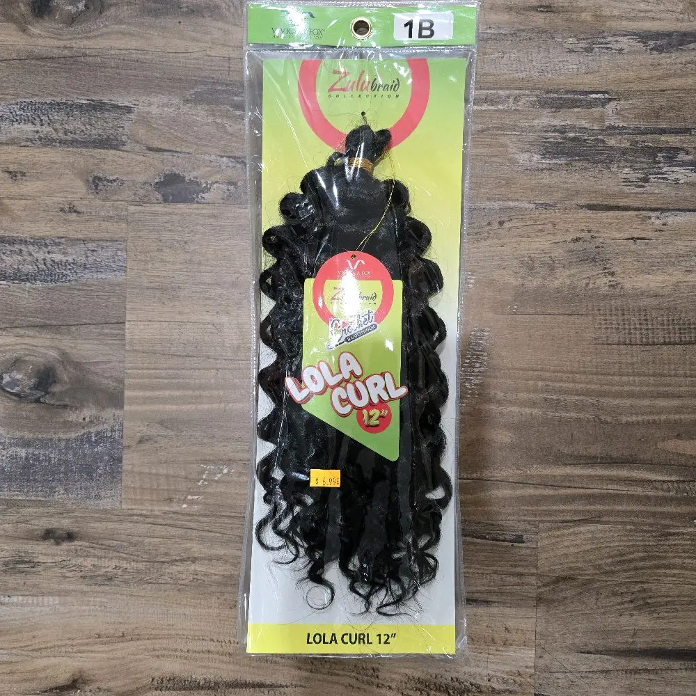 Lola Curl Crochet Hair 12" 1B