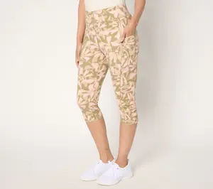 Denim & Co. Active Regular Duo Stretch Skimmer with Ruched Hem