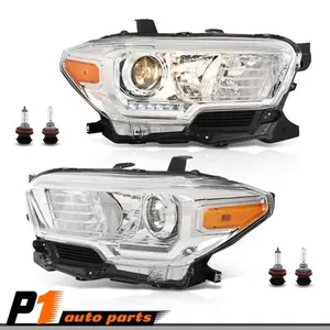 Fit For 2016-2022 Toyota Tacoma Clear Projector Headlights Headlamps w/ LED DRL
