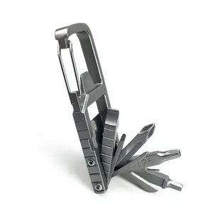 13 in 1 Multifunction Stainless Steel Tool Combination Folding Outdoor Tools Corkscrew Screwdriver Wrench Knife Knife Keychain