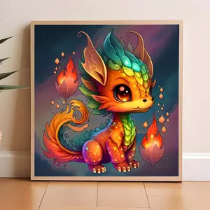 1pcs 5D DIY Handmade Diamond Paint Kit, Round Mosaic Artificial Diamonds Art Embroidery, Full Drill Wall Decor, Crafted Design