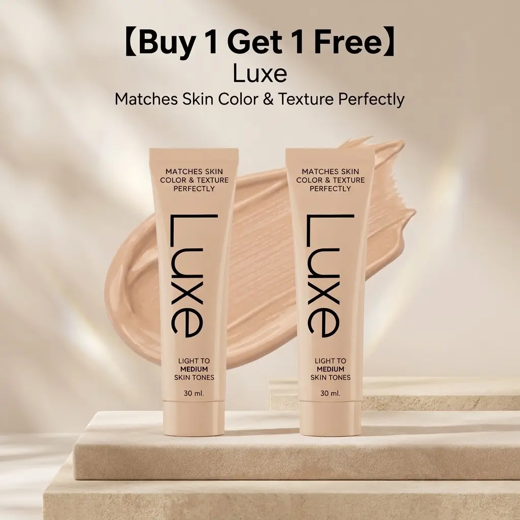 【Buy 1 Get 1 Free】 Luxe Color Changing Foundation for Women | Adaptive Skin Tone Matching Foundation | CC Cream | Lightweight, 12-Hour Wear | Light to Medium & Medium Dark to Dark Shades,back to school,sohochic