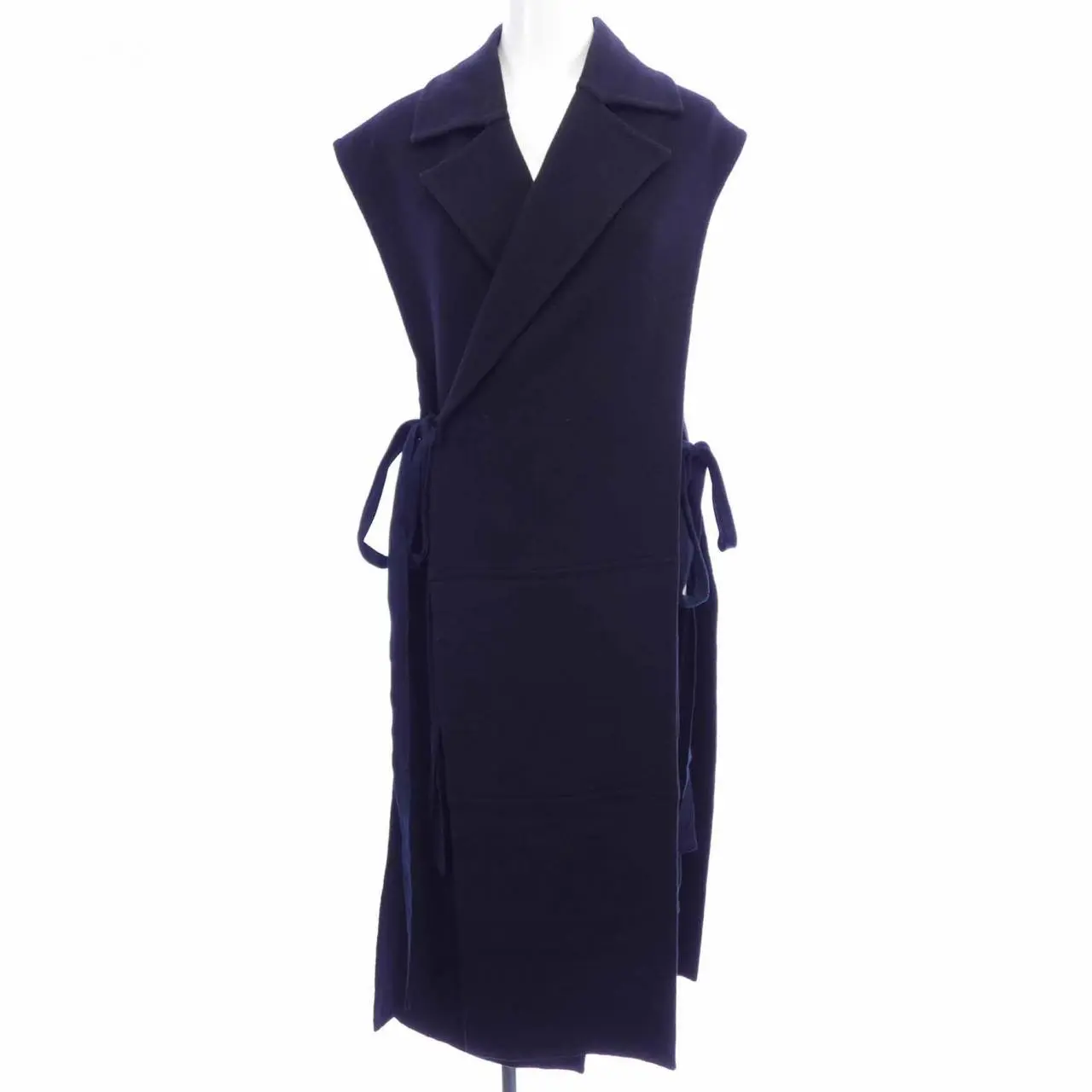 Pre-owned Celine Cashmere Small Leather Goods Long Vest