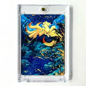 Hand-Painted Ninetales Pokemon Card