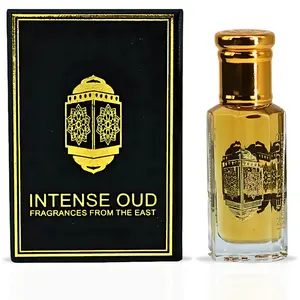 Oud Al Arab Perfume Oil 12ML (0.40 OZ) With Black Gift Box By Intense Oud | A Bold Blend Of Amber, Vetiver & Smoky Cambodian Oud.