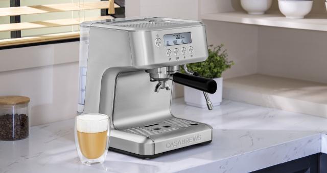 CASABREWS [Ultra] Espresso Machine with Milk Frother, for coffee ground, capable of making Latte at Home, espressomachines