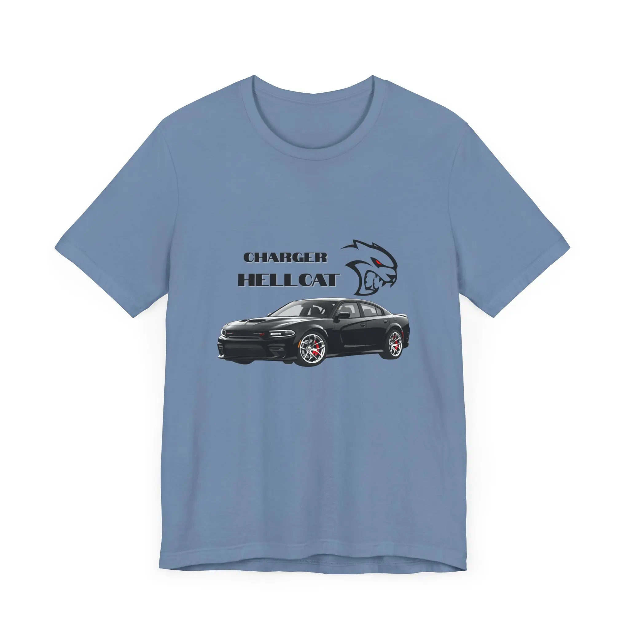 Charger Hellcat Car Enthusiast Short Sleeve Tee Shirt, Automotive Gift,  Car Lover Apparel, Casual Car Fan T-Shirt Jersey Top
