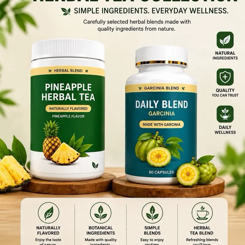 Pineapple herbal tea powder &garcinia capsules