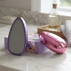 2Pack Pink&Purple Crystal Hair Remover Eraser Manual Physical Depilation Tool Exfoliating Dead Skin Remover Portable Body Hair Remover for Arm Leg Home Beauty Care